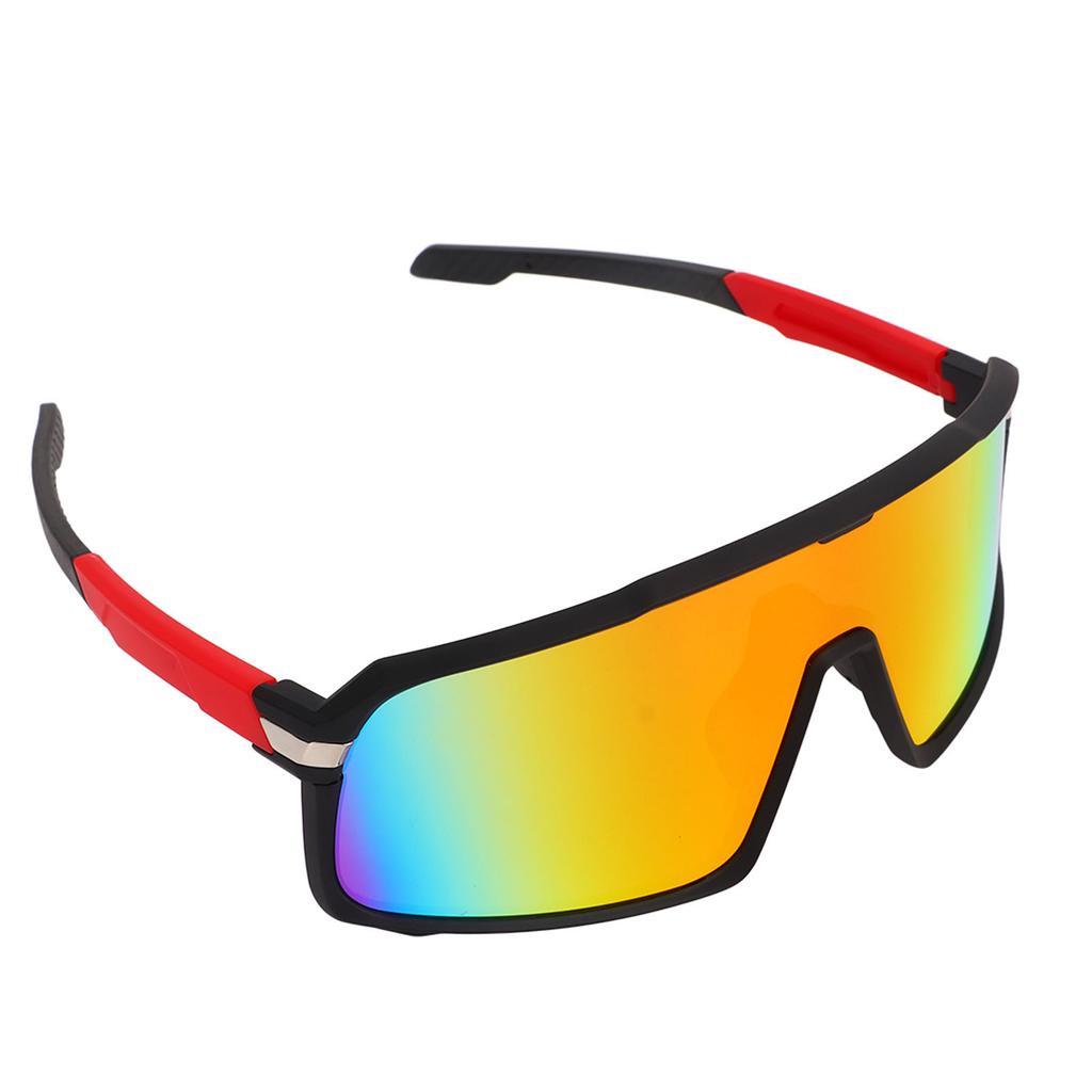 Polarized Cycling Glasses Sports Sunglasses TR90 UV Protection Sunglasses for Outdoor Fishing 818 Coating Black Red