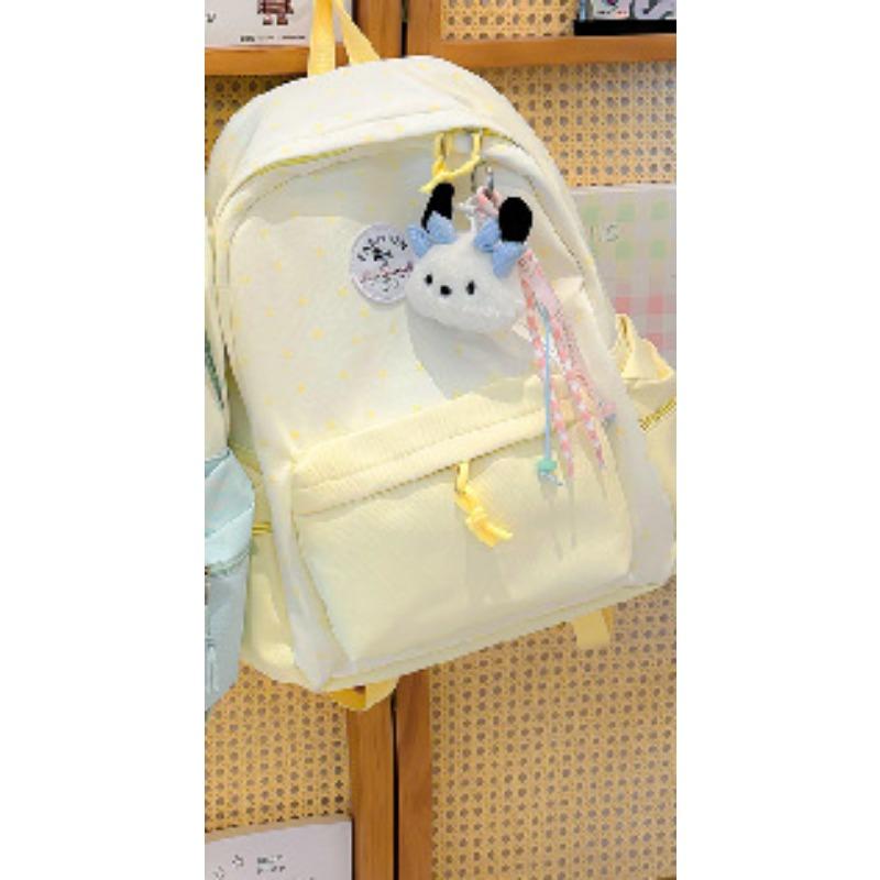 High value, fresh and sweet, contrasting colors, splicing stars, backpack, lightweight backpack for junior high school students