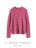 100% Cashmere Women's Round Neck Knit Sweater
