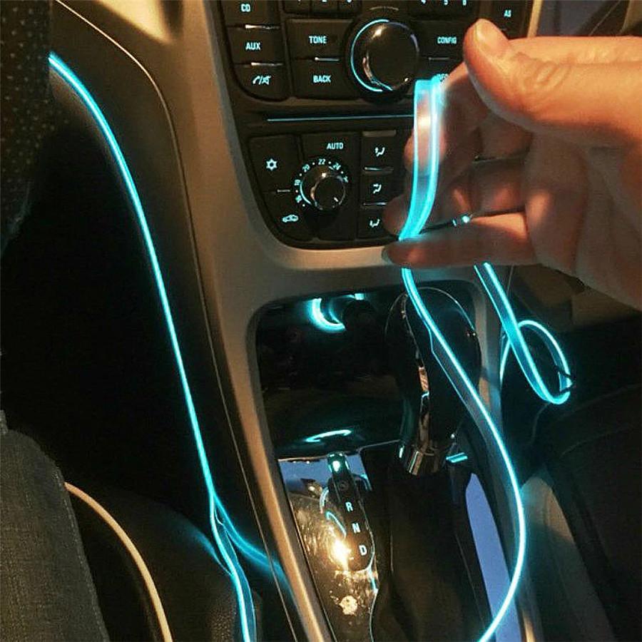 In 14 NO Threading Ambient Light Car Atmosphere Light Lamp APP Control Footlight