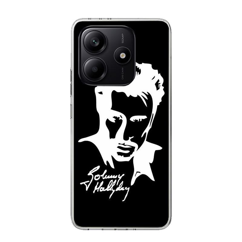 Johnny Hallyday Music Case Phone Cover for Xiaomi Redmi Note 14 13 12S 12 11S 11 11T 11E 10S 10 Pro Plus 5G Trend Fundas Note 14