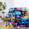 Blox Fruits Theme Printed Blanket - Perfect for Couch, Bed, Travel & Outdoor Use | Machine Washable, Cozy & Durable.