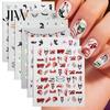 DIY Nail Art Stickers 6 Sheets Halloween Glow-in-the-dark Sticker, Spooky Ghost Pumpkin Skull Manicure Dark Theme Supplies Decal, Decoration
