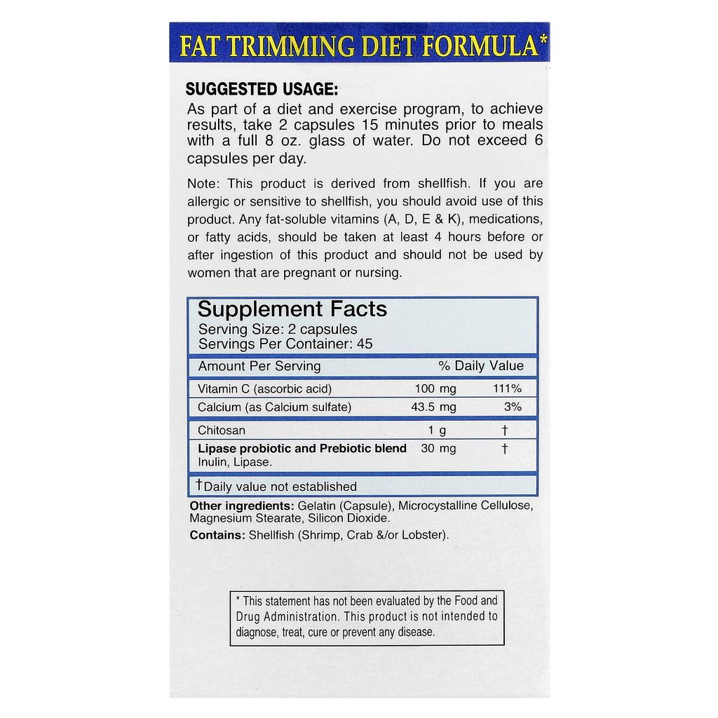 Fblock™, Fat Absorber, Original Formula, 90 Capsules