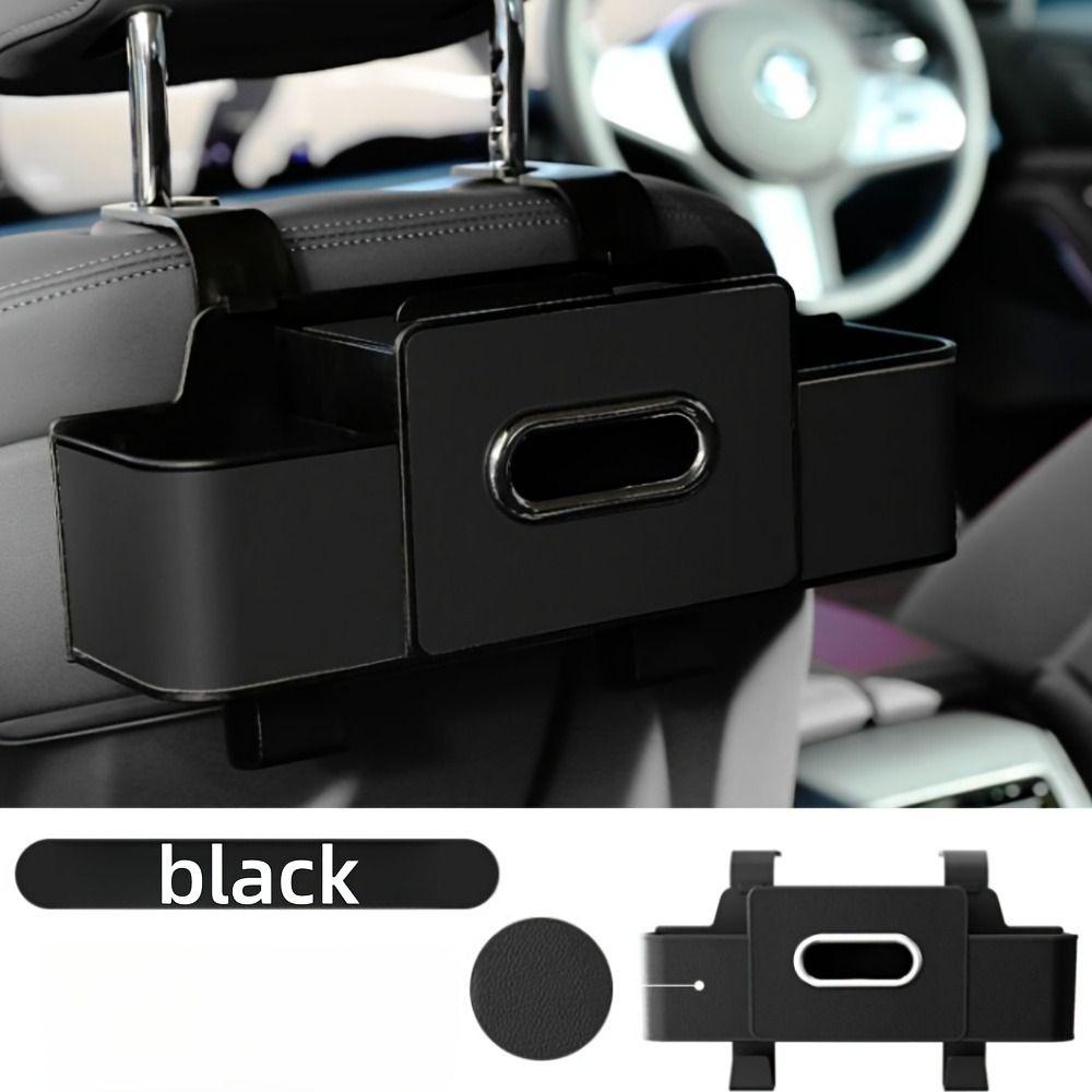 Phone Stand Holder Car Backseat Storage Box Partition Design Car Rear Seat Organizer  Umbrella
