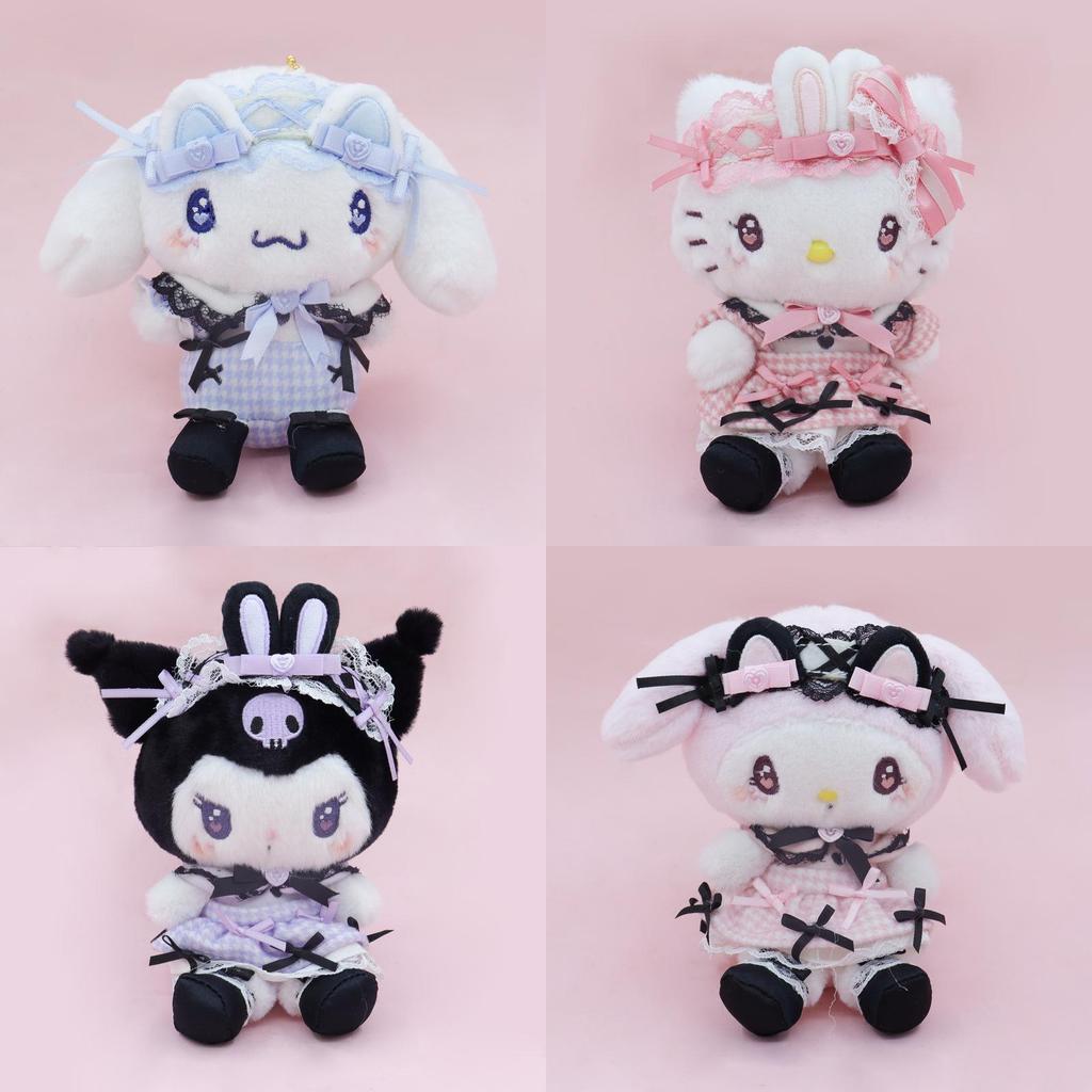 Kuromi Cinnamoroll Hello Kitty Melody Plush Keychain With Soft Short Pile Plush For Gift And Collection