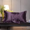 Double-Sided Mulberry Silk Pillowcase - Ice Silk, Wide Edge, Solid Color, and Beautiful Design.