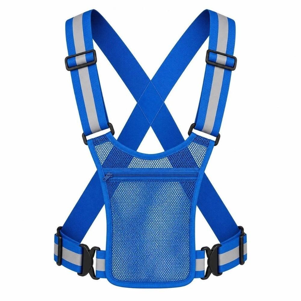 Avec Poches Gilet de Sécurité Réfléchissant Bandes Réfléchissantes Gilet de Course Réfléchissant pour la Course à Pied le Cyclisme