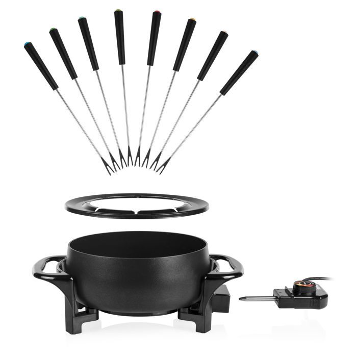 Tristar Appareil à fondue 1000w 8 fourchettes noir - fo-1107