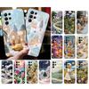 Phone Case For Samsung Galaxy S25 S24 S23 S22 S21 Ultra S24 S23 S22 S21 S25 Plus S24 S25 FE Cozy Crochet Winter Village Art