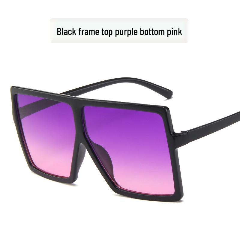 Stylowe Damskie Okulary Przeciwsłoneczne w Kwadratowej Oprawce z Metalowymi Zawiasami - Modny Europejski i Amerykański Design