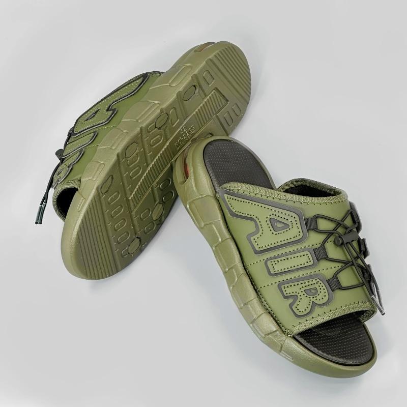 Men's Lightweight Air Cushion Flip Flops 2025 Summer Non-Slip PVC Soft Slide Slippers for Beach & Casual Wear Chanclas Hombre