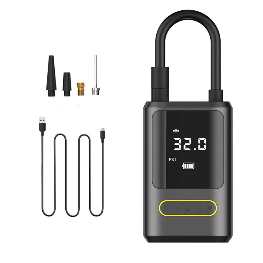 Portable Electric Pump Digital Intelligent Automatic Bicycle Tire Pump Wireless Pump Floor pump