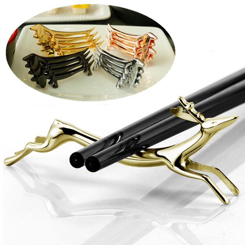 Jezevčík Držák na hůlky Nerezový odkladač na hůlky Odkladač na hůlky Stojan na příbory Stolní dekorace Potřeby Nástroje