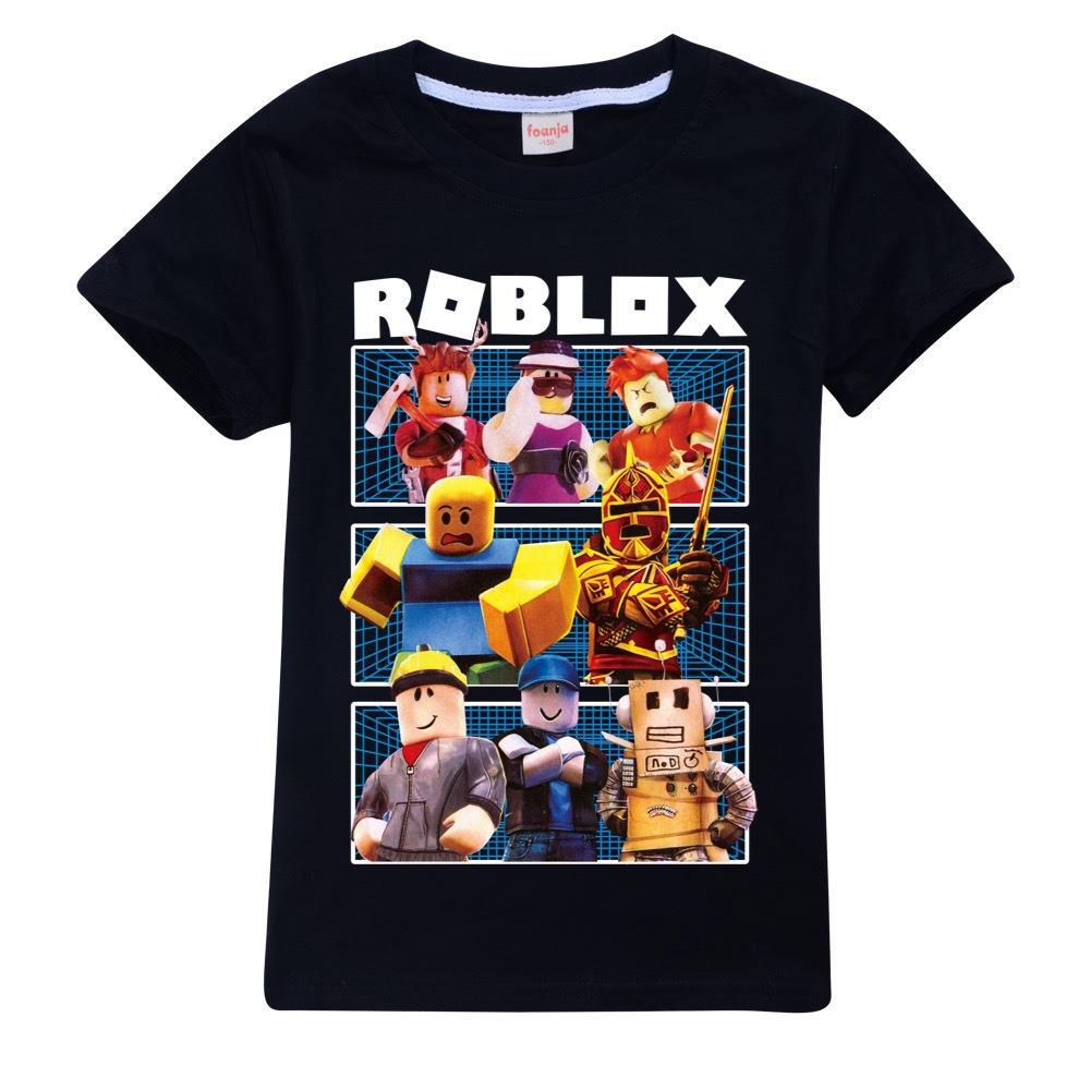 

Roblox Мультяшний Принт Футболка з коротким рукавом Модний Дитячий Одяг Літній Топ Дитячі Подарунки на День Народження 140cm