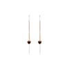 Geometric Long Tassel Heart Square Pendant Drop Earring For Women Shiny Zircon Flower Leaf Earrings Charms Ear Line Jewelry