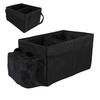 Small Trunk Organizer with Double Cup Holder Pocket Collapsible 600D Oxford Cloth 29L Waterproofing