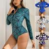 Women S Long Sleeve One Piece Swimsuit For Surfing Monokini