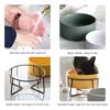 Double Cat Food Water Bowls with Stand Ceramic Pet Feeding Accessories Cats Small Dogs Eat Drink Supplies Puppy Feeder Bowl