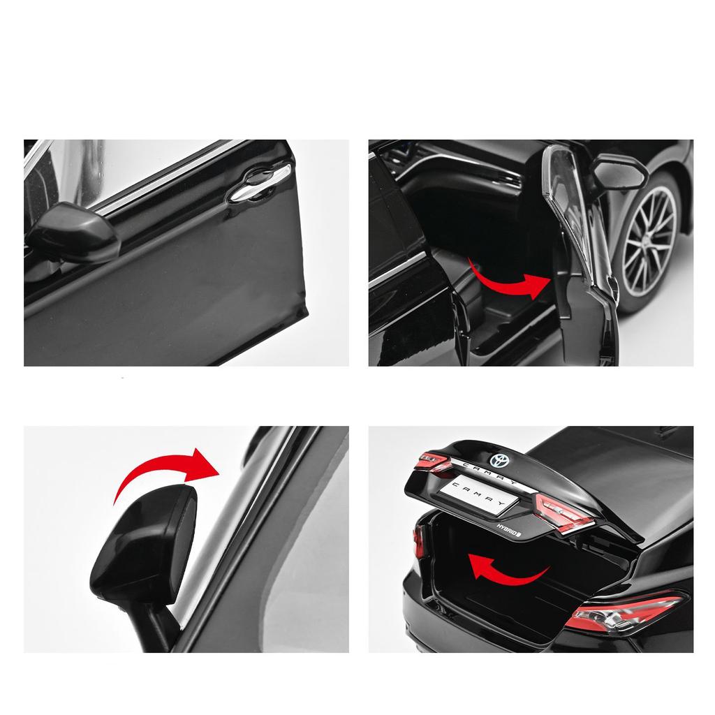 1/18 TOYOTA Camry 2023 Coupe Alloy Car Model Diecast Metal Vehicles Car Model Simulation Collection Children Toy Gift Decoration
