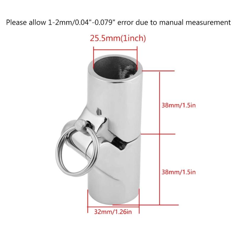 316 Stainless Steel Boat Hardware Rotating Pipe Joint Tube Coupling Connector Fitting for Marine Yacht Building Hardware