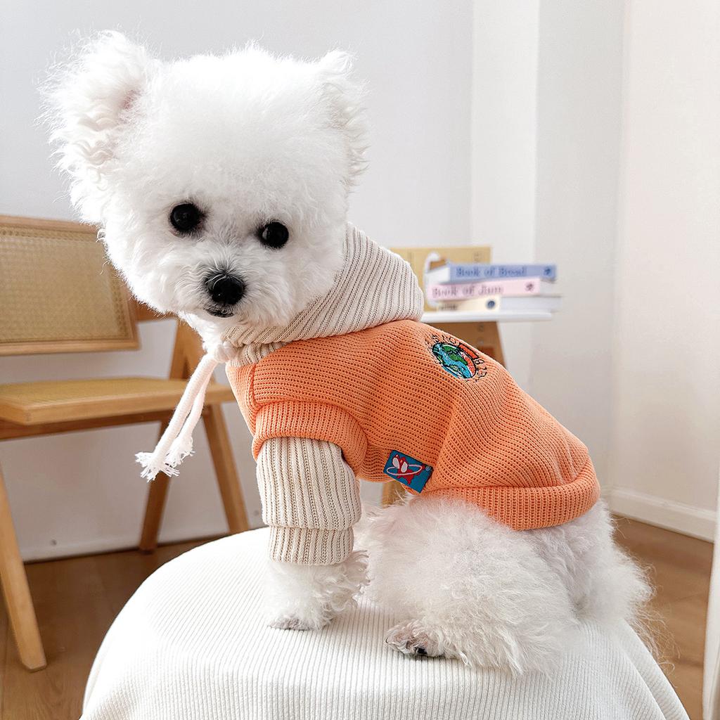 Pet Hooded Sweatshirt Puppy Cat Autumn and Winter Coats Sweatshirt Puppy Clothes Dog Clothes for Small Dogs