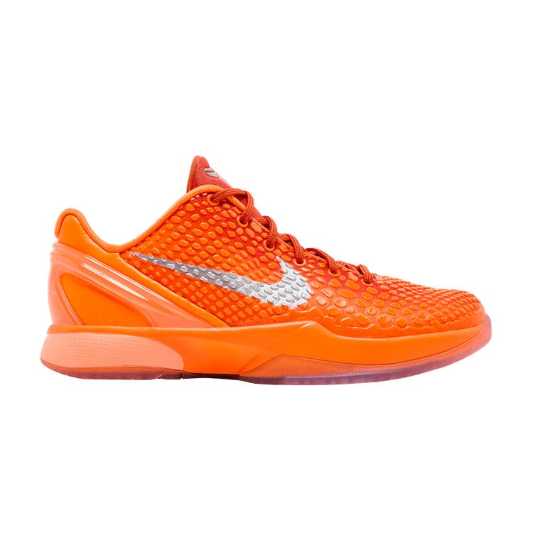 

Nike Кроссовки Zoom Kobe 6 GS WNBA Детские Оранжевый Насыщенно-оранжевый Металлический-серебристый FV9676-800 38