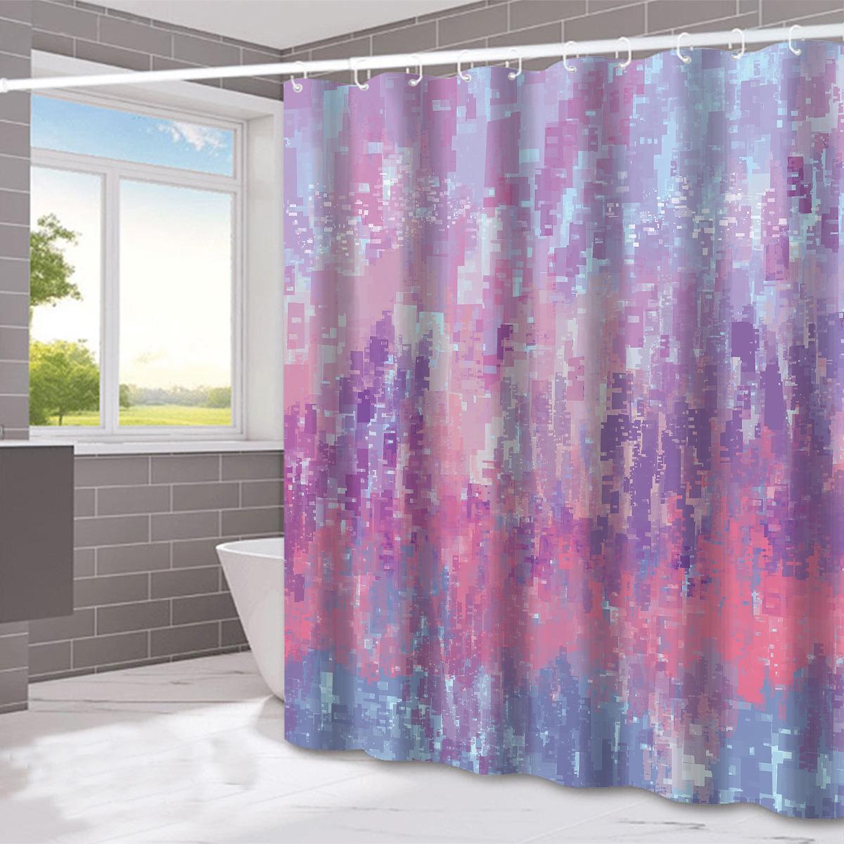 

JINRUN утолщенная водонепроницаемая занавеска для ванной комнаты, устойчивая к плесени, занавеска для душа, занавеска для душевой перегородки, занавеска для душа, занавеска для ванной комнаты, бесплатная перфорация 90*180cm