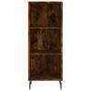Vidaxl Tall Cabinet, Smoked Oak, 34.5X34X180 Cm