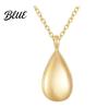 Durable Stainless Steel Necklace Pendant Anti-Oxidation Water Drop Shape Pet