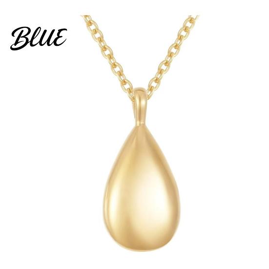 Durable Stainless Steel Necklace Pendant Anti-Oxidation Water Drop Shape Pet