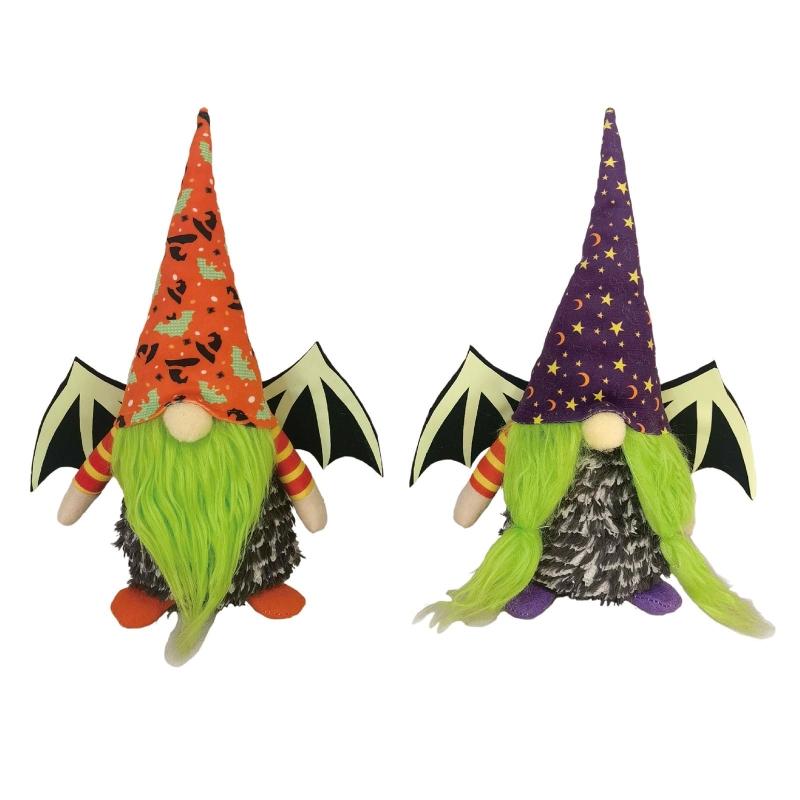 Luminous Halloween Gnomes Plush for Doll, Elf Dwarf Faceless for Doll for Hallow