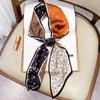 Long Silk Scarf Bag Tie Lady Neck Skinny Scarves Hairband Foulard Horse Print  Lady Neckerchief Ribbon  Spring New
