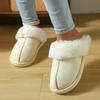 Unisex Plüsch-Winterschuhe für drinnen und draußen - Kuscheliges Baumwoll-Futter, ideal für Paare