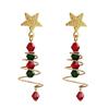 2024 New Women’s Christmas Tree Star Earrings – Festive Jewelry for the Holiday Season