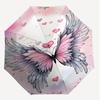 1pc Wings Hearts Automatic Open/Close Umbrella Compact Folding Umbrella with 8-Rib Shaft for Women/Men, Elegant Birthday1190S