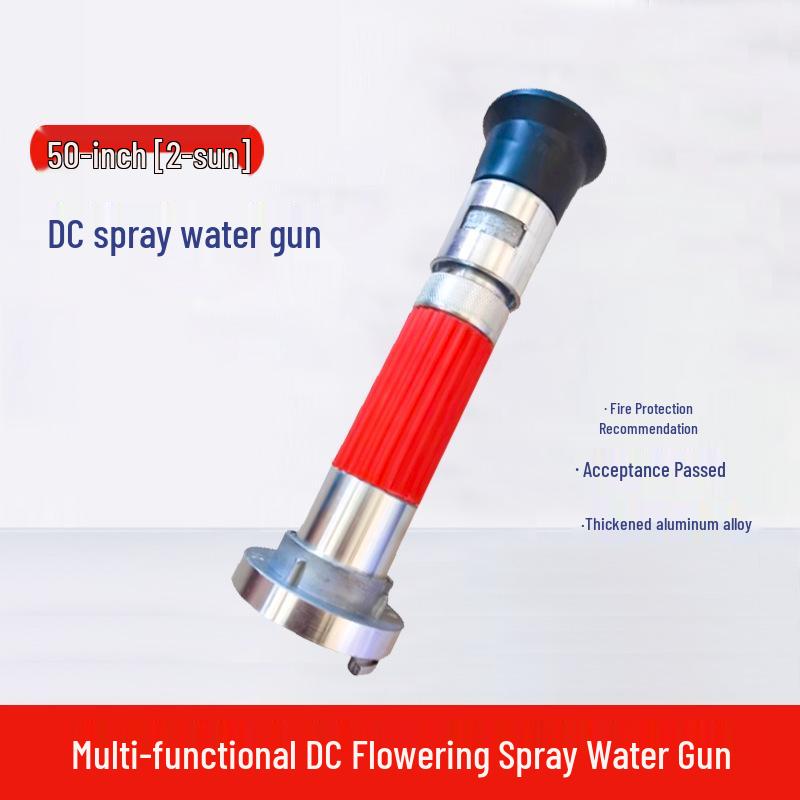 2.5-Inch Straight Stream Fire Hose Nozzle with Buckle, Agricultural Sprinkler, and Water Pipe Connector Switch
