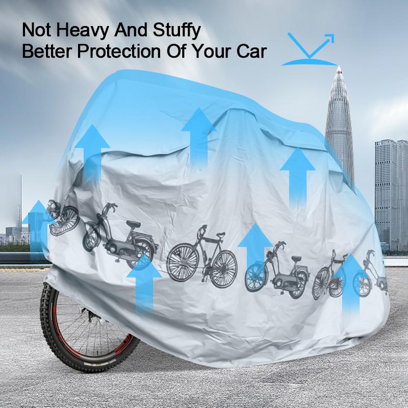 Bicycle Cover Motorcycle Rain Cover Outdoor Protection Waterproof Dustproof Anti-UV MTB Bike Cover All Seasons Bike Accessories