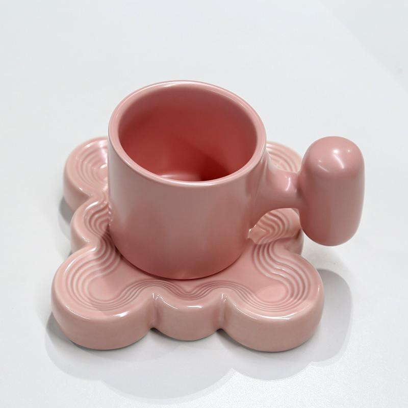 

Solid Color Ceramic Mug Coffee Cup Breakfast Cups Milk Mug Afternoon Tea Cup Milk Tea Cups Office Coffee Mugs Drinkware Gift розовый