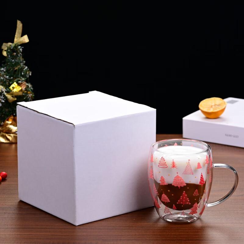 

Shangqi Pink Christmas Tree Glass Cup, 350ml (Pack of 2)