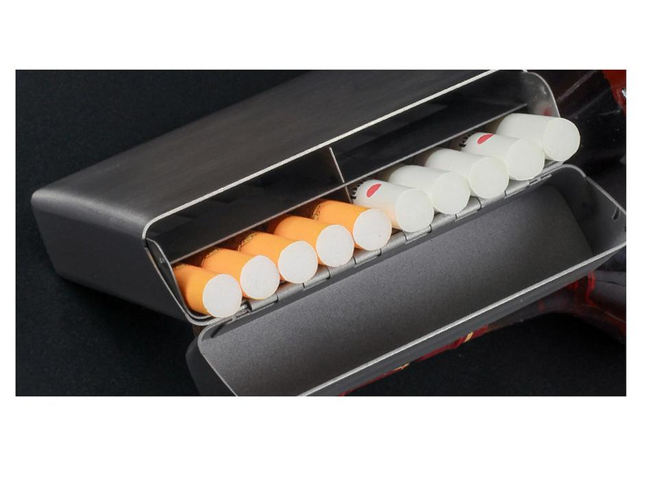Stainless Steel 4-Section King-Size Cigarette Case with Metal Dividers - Heavy Duty for Men