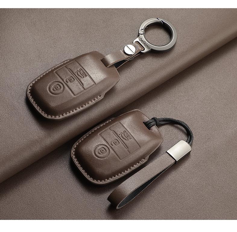 Premium Leather Key Case for Kia K3 K4 K5 KX3 KX5 Sportage Sorento