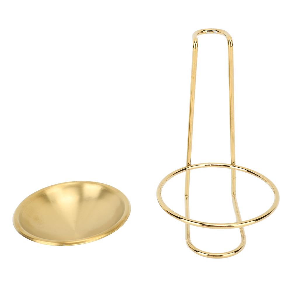 Vertical Soup Ladle Holder Spoon Rest Stainless Steel Easy Access Cooking Utensils Stand for Kitchen Cookware Hot Pot