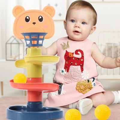 Charm Rolling Tower Educational Toys Stacking Rotating Track Baby Ball Spinning Sliding Children's