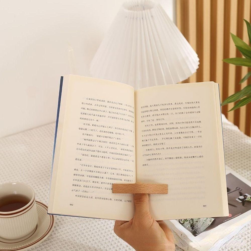 Students Book Marker Book Page Holders Wooden Bookmarks Thumb Book Holders Reading Supplies