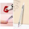 1 Pcs Double End Multi-Functional Silicone Nail Pen Quartz Cuticle Nail Polish Stick Grinding Dead Skin Remover For Nail Pen