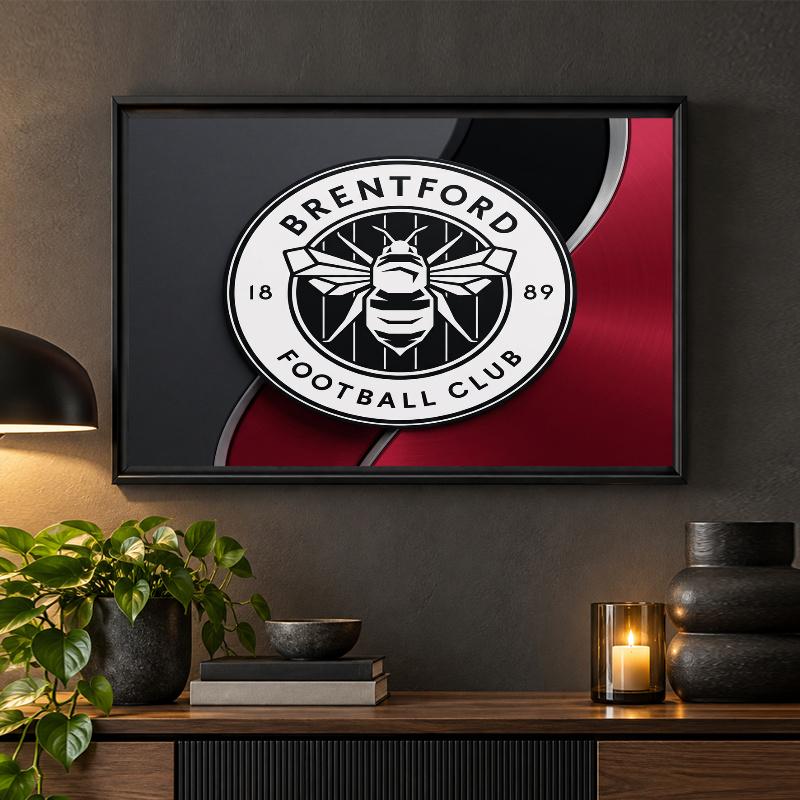 Brentford Football Diamond Painting Kit 5D Full Drill DIY Diamond Mosaic Wall Art Home Decor