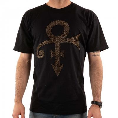 Camiseta Prince Unissex com Símbolo Adulto Embelezado
