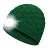 Luminous LED Knitted Hat: Warm Outdoor Sports Headlamp Cap for Night Running and Travel