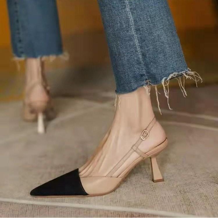 2025 Summer High Heels New Arrival Fashion Buckle Pointed Sandals Women Comfort Simplicity Stilettos For Women